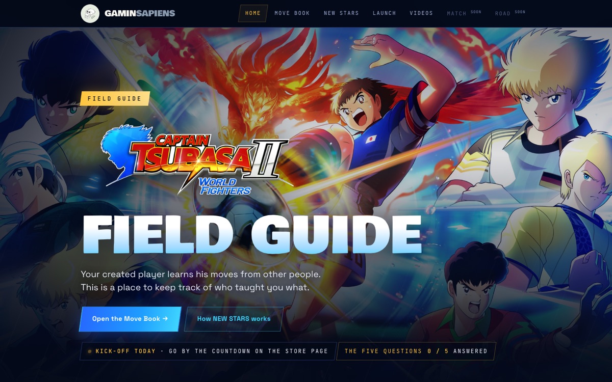 The Captain Tsubasa 2 Field Guide home page
