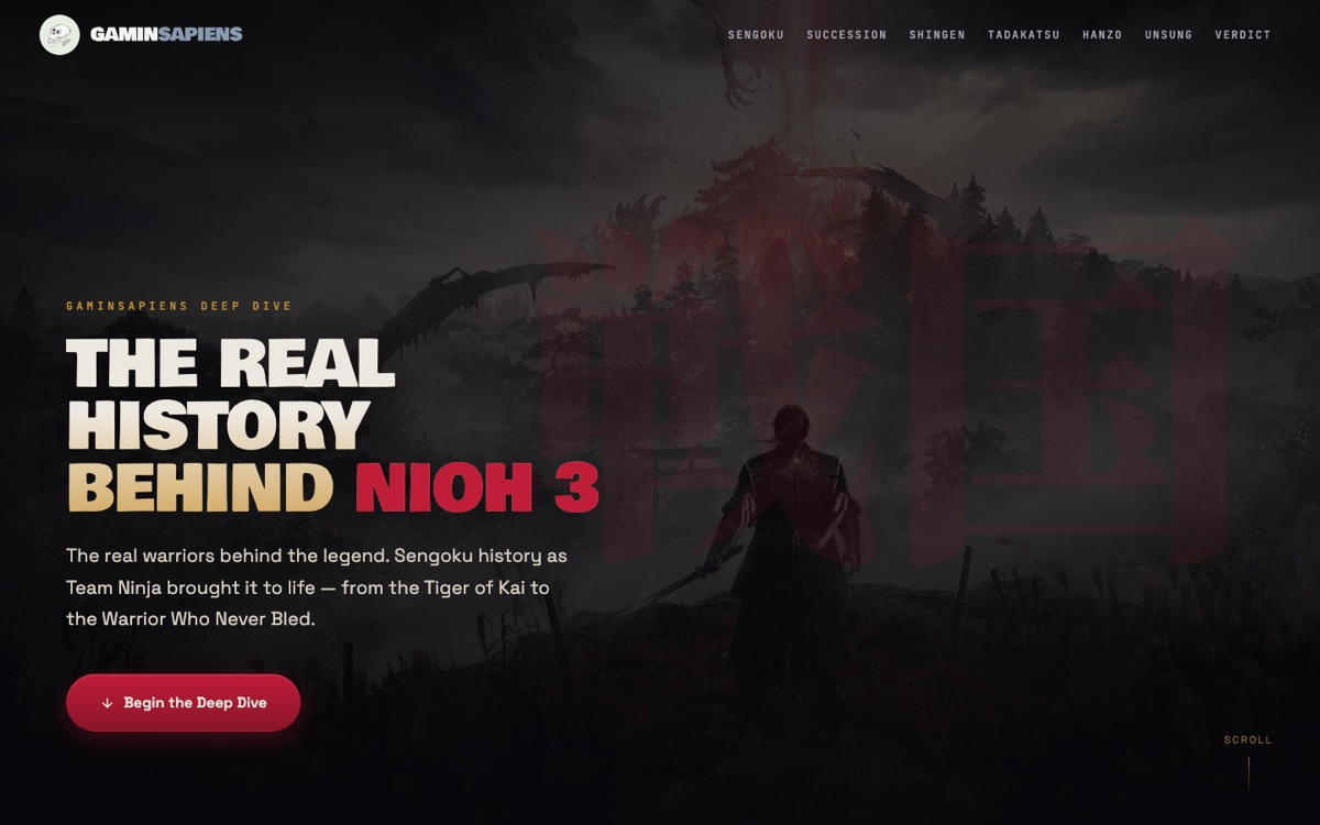 The Real History Behind Nioh 3 deep dive